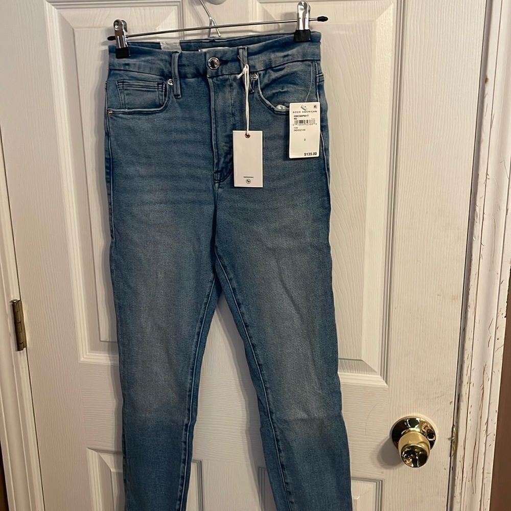 Good American Good Waist Crop Jeans Size 2/26 inseam NWT